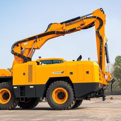 地下スロットコンクリートマシン 最大噴射距離30メートル 15KWモーターと生産性20立方メートル/h